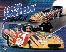 Todd Paton Signed Hero Post Card Photo Drag Racing *Autograph Den*