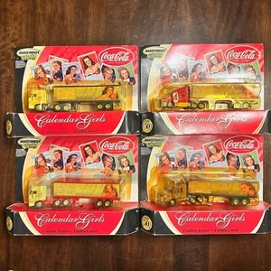 Matchbox Coca-Cola Calendar Girls Die-Cast Trucks Collectible lot Of 4 - Picture 1 of 6