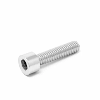 M6 X 25mm Alluminio 7075 T6 Tappo Presa Allen Vite Bullone 25 x 1.0 Argento - Immagine 1 di 2