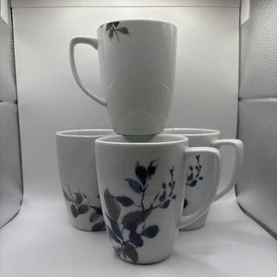 Corelle Coordinates Porcelain Kyoto Nights Blue & Gray Coffee Tea Mug Set of 4 - Image 1 of 4