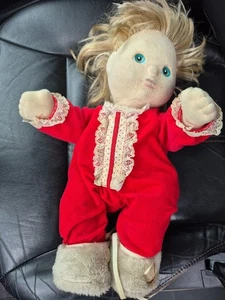 Vintage Mattel 1985 My Child Doll Green Eyes Blonde Pajamas And Slippers - Picture 1 of 4