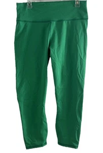 Fabletics Define Powerhold xL 12/14 Leggings Women Kelly Green Workout Cropped - Picture 1 of 7