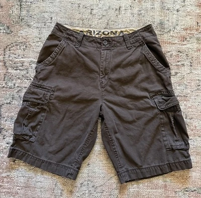 Pantalones Cortos De Colección Y2K Arizona Sueltos Marrón Chocolate Carga Talla 32 Skate Grunge Foto 1 de 4