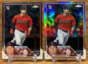 TYLER FREEMAN Prism Refractor Rookie Card LOT | 2023 Topps Chrome ROCKIES - Picture 1 of 2