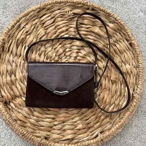 Borsa a tracolla vintage Ralph Lauren 1967 lucertola in rilievo punta sterling - Foto 1 di 13