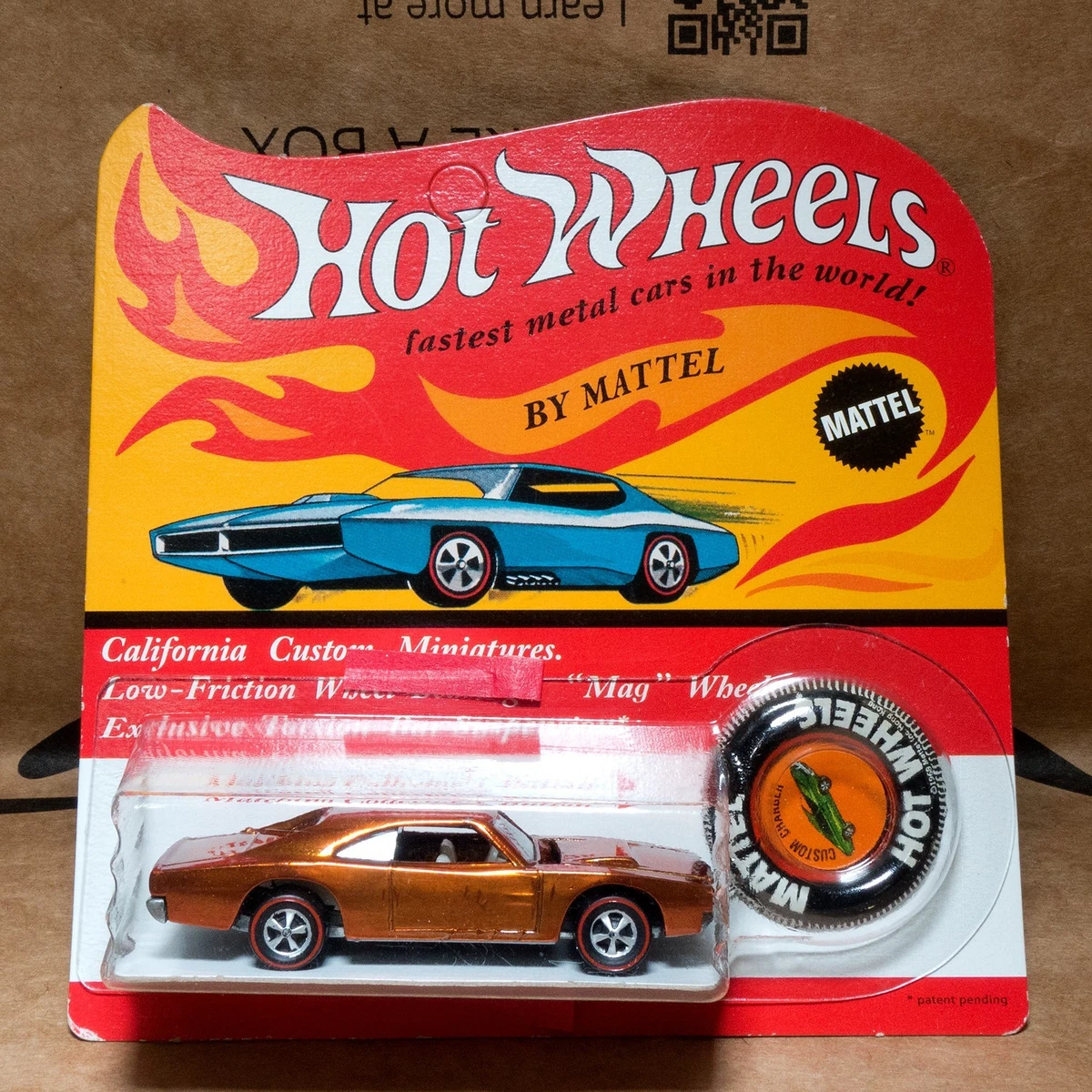 Hot Wheels Custom Dodge Charger In Vintage Manufacture Diecast