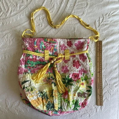 Cartera Hobo Roxy Acolchada Patchwork 13x12 Festival Foto 1 de 4