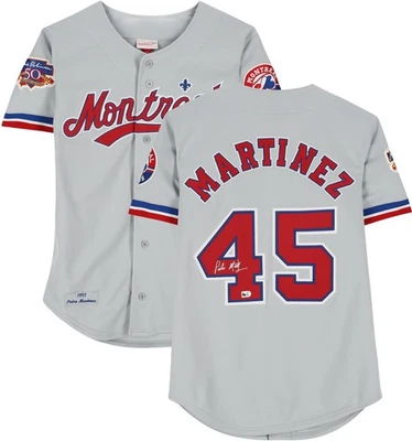 Pedro Martinez Montreal Expos Signed Mitchell & Ness Signed Authentic Jersey - Image 1 of 4