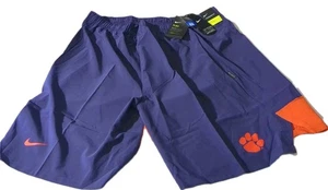Clemson Tigers Nike Dri-Fit Shorts Herren 4XL lila Taschen NCAA Team ausgestellt - Bild 1 von 8