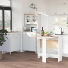 Wooden Folding Space-Saving Butterfly Drop Leaf Dining Table Desk Kitchen Home