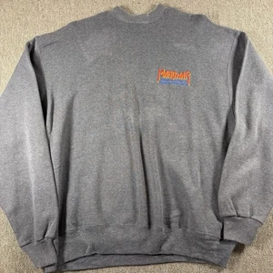 1998 Manowar Crew Only Sweatshirt Large Gray Men’s  - Picture 1 of 6