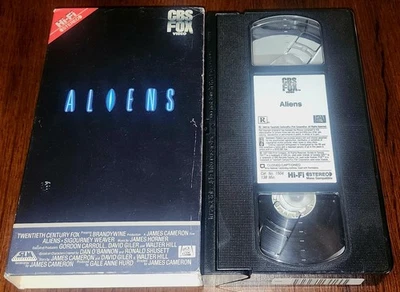 ALIENS VHS 1987 CBS/FOX 1st Release Sigourney Weaver Michael Biehn James Cameron - Image 1 of 2