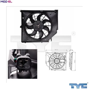 FAN ENGINE COOLING 803-0005 FOR BMW N42B18A N46B18A 1.8L M43B19 1.9L N46B20 2.0L - Picture 1 of 10