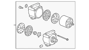 Genuine Mazda A/C Compressor EFY2-61-45Z - Picture 1 of 2