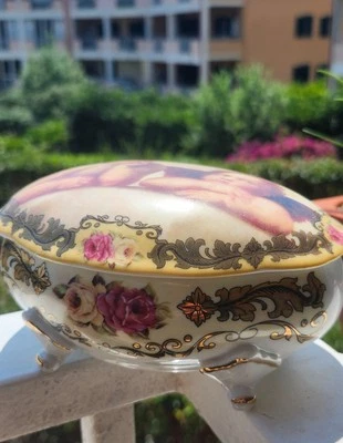 Scatola vintage in porcellana di Limoges - Imagen 1 de 4