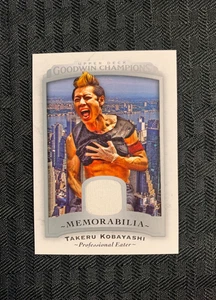 TAKERU KOBATAYASHI 2017 UD GOODWIN CHAMPIONS EVENT USED MEMORABILIA PRO EATER - Picture 1 of 2