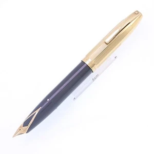Sheaffer PFM-V Snorkel Fountain Pen Grey GF Cap EF Defective - Picture 1 of 9