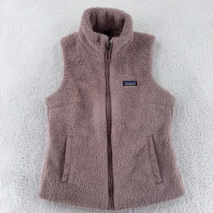Patagonia Pink Fleece Full Zip High Pile Vest Womens Small Sherpa Outdoors - Picture 1 of 5
