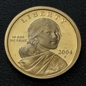 Dólar de prueba Sacagawea 2004-S sin precio base - Imagen 1 de 4