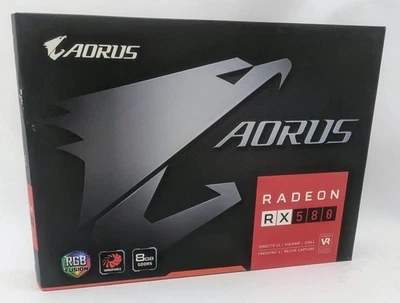 Gigabyte AORUS Radeon RX 580 8GB PCI-E Graphics Card- GV-RX580AORUS-8GD - Image 1 of 2