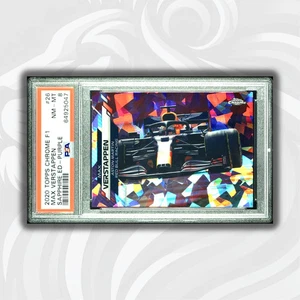 PSA 8 - /10 - Max Verstappen #26 - Sapphire - Purple - 2020 Topps Chrome F1 - Picture 1 of 2