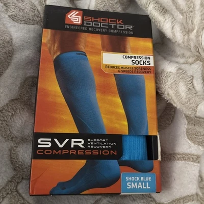 Calcetines de compresión Shock Doctor 727 SVR Recovery pantorrilla (PAR) pequeños rosas nuevos en caja Foto 1 de 4