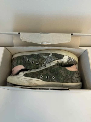 EUROPEAN Size 40 - Golden Goose Super-Star Camouflage/Green/Silver - Image 1 of 4