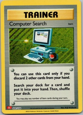 Computer Search (CLC) Holo Trading Card Game Classic 020/034 NM - Image 1 of 2