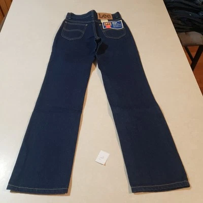 Pantalones de mezclilla Lee ajustados 14 25x29 de pierna recta (Cm44) de la década de 1980 nuevos stock antiguo con etiquetas para niños Foto 1 de 3