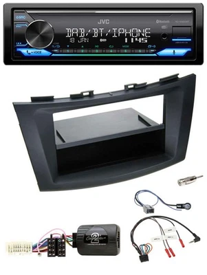 JVC Bluetooth DAB USB Lenkrad Autoradio für Suzuki Swift Sport ab 2011 schwarz - Bild 1 von 4