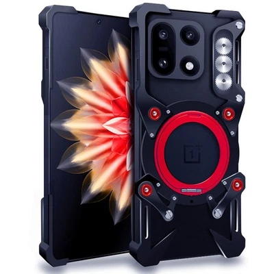 Magnetic Metal Rimless Stand Case For OnePlus 15 12 13 13R Ace 6 5 3 Pro Nord 5 - Image 1 of 4