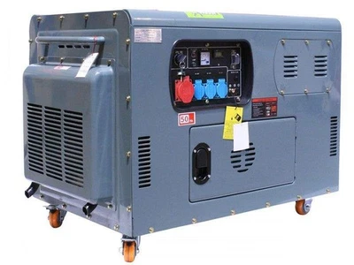 STROMERZEUGER 12KVA STROMAGGREGAT 230/400V 3 PHASIG DIESEL SCHALLGEDÄMPFT - Bild 1 von 4