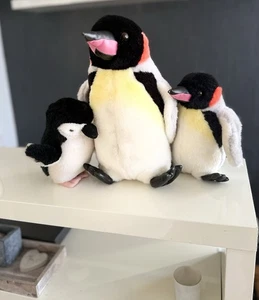 3 Pinguin Kuscheltiere Frank (circa 32, 22, 20cm) - Bild 1 von 8