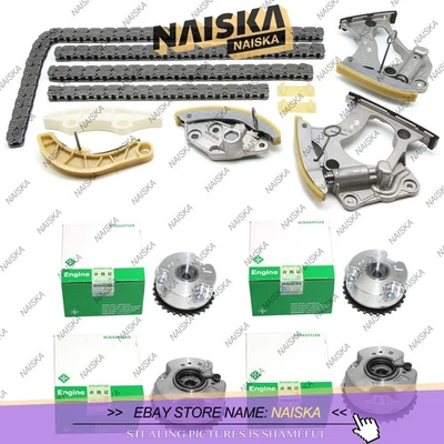 Kit de cadena de distribución y ajustadores de árbol de levas para Audi Q7 S5 A6 A7 A8 3.0T CRE CTD EA837 Foto 1 de 4
