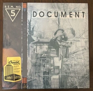 R.E.M. DOCUMENT LP *RARE AUDIOPHILE VINYL 180g CAPITOL VAULTS US EDITION REM - Picture 1 of 2
