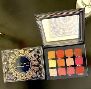 ACE BEAUTE Women's " Scarlet Dusk" Eye Shadow Palette 12 Shades 0.55 oz. PB - Picture 1 of 4