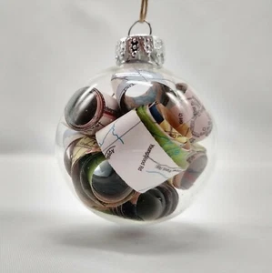Map Christmas Ornament, Clear Ornament, Map Strip Ornament - Picture 1 of 5