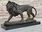 Wildlife Majesty Milos Large Male Lion Signed Bronze Sculpture for Collectors