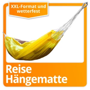 Reise Hängematte - wasserfest aus leichter Fallschirmseide - Trekking & Outdoor - Bild 1 von 3
