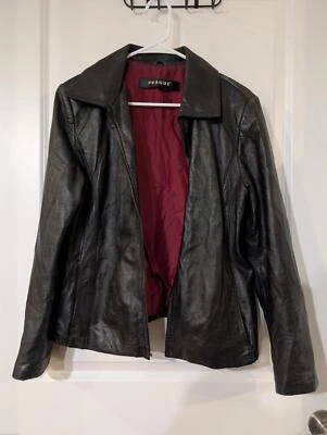 Stylish Black Leather Jacket by Prague - Image 1 of 4
