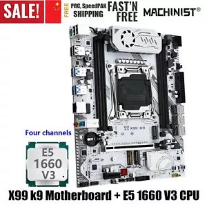 K9 Motherboard kit With Intel Xeon E5 1660 V3 CPU Processor Four Channel NVME - Picture 1 of 15