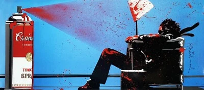 PÓSTER IMPRESO LITOGRAFÍA MR. BRAINWASH MAX SPRAY MEMOREX - NUEVO - Banksy Foto 1 de 4