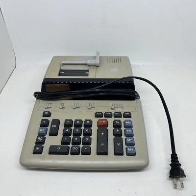 Sharp Compet VX-2652B Printing Calculator for Tax & Accounting TESTED -YELLOWING - Image 1 of 4