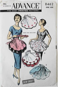 Advance 8462 Original Misses Sew Easy Petal Half Apron Sewing Pattern - Picture 1 of 1