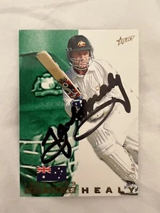 Ian Healy hand signed / autographed cricket card - Picture 1 of 2