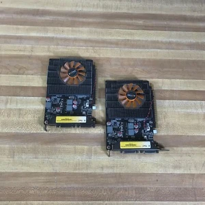 ZOTAC GeForce GT 620 Synergy Edition-Mini-HDMI/DVI PCI Express 2GB DDR3 LOT OF 2 - Picture 1 of 8