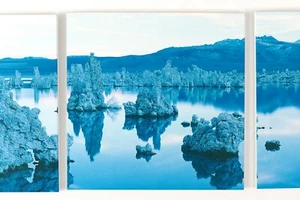 Beautiful Mono Lake Triptych (3 Panels Canvas 20" x 20") Wall Art RARE - HARD TO - Picture 1 of 10