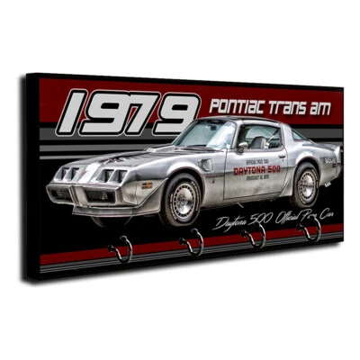Pontiac Trans Am Daytona 500 1979 coche de ritmo cuatro ganchos llave colgante soporte para correa de perro Foto 1 de 4