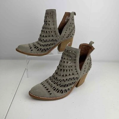 Botines Jeffrey Campbell Gris Sabrosa Para Mujer Talla 6.5 Corte Boho Chic Foto 1 de 4