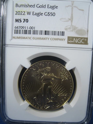 2022-W  $50 GOLD AMERICAN EAGLE 1 OZ BURNISHED LIMITED MINTAGE Cover